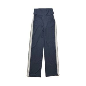 Zaggora Women's Athletic Pants 2 Navy Blue Hi-rise Runaway Wide‎ Leg